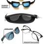 RYTOO Sublimation Blank Glasses Case - Neoprene Sunglasses Eyeglass Shades Soft Pouch with Metal Clip DIY Bulk Personalize Customize for Transfer Heat Press Printing Crafts 7 x 3.4 inches (White, 10)