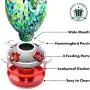 Muse Garden Hummingbird Feeder for Outdoors, Hand Blown Glass, 25 Ounces, Containing Ant Moat, Starry Night Muse Garden Hummingbird Feeder for Outdoors, Hand Blown Glass, 25 Ounces, Containing Ant Moat, Starry Night
