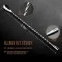 Hiware LZS13B 12 Inches Stainless Steel Mixing Spoon, Spiral Pattern Bar Cocktail Shaker Spoon Hiware LZS13B 12 Inches Stainless Steel Mixing Spoon, Spiral Pattern Bar Cocktail Shaker Spoon