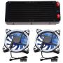 Junluck All-in-One Liquid CPU Cooler Kit, DIY 240mm Computer Cooler, CPU/GPU Block Pump Reservoir LED Fan Heat Sink Water Cooling Kit Accessories Water Chiller Desktop Liquid Cooling System