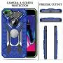 iPhone 7 case | iPhone 8 case | Metal 360 Degree Ring Kickstand | Atump Military Grade 15ft. Drop Shockproof Tested Protective case | Car Mount Phone case for iPhone 7 and iPhone 8 Blue