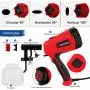 YATTICH Paint Sprayer, High Power HVLP Spray Gun, with 5 Copper Nozzles & 3 Patterns, Easy to Clean, for Furniture, Fence, Car, Bicycle, Chair etc. YT-191