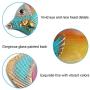 Liffy Metal Fish Wall Decor Bathroom Glass Art Orange Hanging Garden Decorations for Patio, Pool or Porch