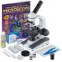 AmScope 40X-1000X Cordless Student Microscope with Slide Preparation Kit and World of The Microscope Book M150C-SP14-CLS-50P100S-WM AmScope 40X-1000X Cordless Student Microscope with Slide Preparation Kit and World of The Microscope Book M150C-SP14-CLS-50P100S-WM