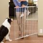 Munchkin Extending XL Tall and Wide Baby Gate,  Hardware Mounted Safety Gate for Stairs, Hallways and Doors, Extends 33'' - 56'' Wide, Metal, White