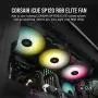 CORSAIR iCUE SP120 RGB Elite Performance 120mm PWM Single Fan CORSAIR iCUE SP120 RGB Elite Performance 120mm PWM Single Fan