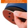 60Pcs Sanding Discs 5 Inch 8 Holes, 1000/800/600/400/320/240 Grit Sandpaper for Random Orbital Sander