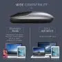 Wireless Mouse 2.4G Jelly Comb Bluetooth Mouse with USB Receiver Ultra Thin Computer Mouse with 3 Adjustable DPI 1000/1600/2400 Metal Mouse -Black and Sliver Wireless Mouse 2.4G Jelly Comb Bluetooth Mouse with USB Receiver Ultra Thin Computer Mouse with 3 Adjustable DPI 1000/1600/2400 Metal Mouse -Black and Sliver