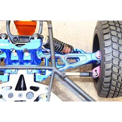 GPM Losi 1/10 Baja Rey 4WD Desert Truck (LOS03008) Upgrade Parts Aluminum Front Upper Suspension Arm - 1 Pair Set Red