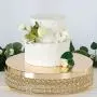 Efavormart Gold Grand Wedding Beaded Crystal Metal Cake Centerpiece Stand Wedding Party Rise Cake Display Stand - 15.5'' Diameter Efavormart Gold Grand Wedding Beaded Crystal Metal Cake Centerpiece Stand Wedding Party Rise Cake Display Stand - 15.5'' Diameter