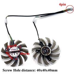 inRobert 75mm VGA Graphic Card Cooler Fan Replacement for Sapphire HD 6930 HD 7850 7870 ASUS GTX 570 760 770 Video Card