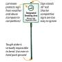 SmartSign Designated Smoking Area Sign with Stake, Please Use Cigarette Bins Sign for Yard, 10x12 Aluminum Metal Sign with 3 Feet Stake, Easy Installation, Weather Resistant, Made in USA