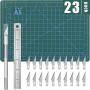 DIYSELF Exacto Knife Upgrade Cutting Mat Carving Craft Knife Hobby Knife Exacto Knife Kit