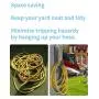 GARTOL Garden Hose Hanger Wall Mount Hose Holder Heavy Duty Car Hose and Cord Hook with Screws and Expansion Bolt 2 Pack (Black)