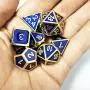WUXINGMEILI Metal Game Dice Set with Metal Box for Role Playing Game