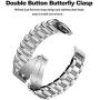 Gear S2 Bands V-Moro Solid Stainless Steel Metal Replacement Band with Adapters for Samsung Gear S2 Smart Watch (Metal Silver)