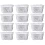 Everyday DCCF-12 Replacement Charcoal Water Filters for Cuisinart Coffee Makers, 12-Pack