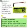 BT18433 BT28433 BT184342 BT284342 BT183348 BT283348 BT-1011 Replacement Battery Compatible for Vtech Phone CS6209 CS6219 CS6229 DS6151 89-1330-01-00 CPH-515D OXWINOU(Pack of 3)