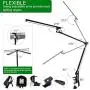 Amzrozky Drafting Table Lamp,Metal Architect LED Desk Lamp, Swing Arm Task Lamp with Clamp,Eye-Care Dimmable Office Light with 5 Color 5 Brightness,Touch Control,Memory Function,Black Amzrozky Drafting Table Lamp,Metal Architect LED Desk Lamp, Swing Arm Task Lamp with Clamp,Eye-Care Dimmable Office Light with 5 Color 5 Brightness,Touch Control,Memory Function,Black