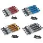 Facibom Metal Oil Filled Front & Rear Shock Absorber Damper for Wltoys 12402-A A323 12409 1/12 RC Car Upgrade Parts,Blue Facibom Metal Oil Filled Front & Rear Shock Absorber Damper for Wltoys 12402-A A323 12409 1/12 RC Car Upgrade Parts,Blue
