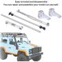 Vbest life RC Rear&Front Gear Set, Metal Front and Rear Gear Assemblies Set Compatible with MN-91 FJ-45 MN-D90 Truck Model