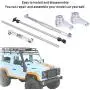 Vbest life RC Rear&Front Gear Set, Metal Front and Rear Gear Assemblies Set Compatible with MN-91 FJ-45 MN-D90 Truck Model