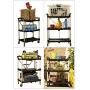 Olympia Tools 85-188 Pack-N-Roll Folding Collapsible Service Cart, Black, 50 Lb. Load Capacity per Shelf