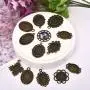 DROLE Dangle Cabochon Earrings Setttings Kit-60Pcs Metal Earring Pendant Bezel 60Pcs Glass Dome Tiles and 100Pcs Earring Wire Hooks for DIY Earring Making Antique Bronze Total 220Pcs DROLE Dangle Cabochon Earrings Setttings Kit-60Pcs Metal Earring Pendant Bezel 60Pcs Glass Dome Tiles and 100Pcs Earring Wire Hooks for DIY Earring Making Antique Bronze Total 220Pcs