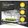 iPower 60''x120''x78'' 5’ x 10’ Mylar Hydroponic Water-Resistant Grow Tent with Observation Window and Removable Floor Tray, Tool Bag for Indoor Plant Seedling, Propagation, Blossom, etc iPower 60''x120''x78'' 5’ x 10’ Mylar Hydroponic Water-Resistant Grow Tent with Observation Window and Removable Floor Tray, Tool Bag for Indoor Plant Seedling, Propagation, Blossom, etc