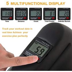 GOREDI Pedal Exerciser Stationary Under Desk Mini Exercise Bike - Peddler Exerciser with LCD Display, Foot Pedal Exerciser for Seniors,Arm/Leg Exercise (Black)