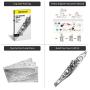 Piececool 3D Metal Model Kits-USS Missouri Battleship, DIY 3D Metal Puzzle for Adults, Great Gift Idea