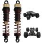 GDOOL 2 PCS Aluminum Alloy Shock Absorber Assembled Full Metal Oil Filled Shocks 9125 Upgraded Parts Shocks for 1:10 9125 RC Cars S920 RC Trucks