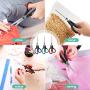 iBayam Scissors, 8 Inch Multipurpose Scissors 3-Pack, Ultra Sharp Blades, Comfort-Grip Handles, Heavy Duty Sharp Scissors for Office Home School Teacher Older Kids Classroom Class Craft Supplies
