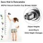 BOPai Vacuum Suction Shower Head Holder, Relocatable Handheld Showerhead Holder