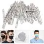 Nose Bridge Strips for Mask, Aluminum Metal Nose Strip, Adjustable Nose Clips Wire for DIY Face Mask Making Accessories for Sewing Crafts,200Pcs