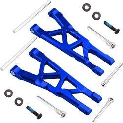 Hobbypark Aluminum Suspension Arms Set (Front & Rear) Upgrade Parts for ARRMA 1/8 Typhon Mega 4x4, Replacement of AR330543 AR330540 (Navy Blue)