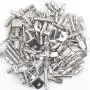 Sutemribor 128PCS Nickel Plated Shelf Bracket Pegs Cabinet Furniture Shelf Pins Support, 4 Styles Sutemribor 128PCS Nickel Plated Shelf Bracket Pegs Cabinet Furniture Shelf Pins Support, 4 Styles