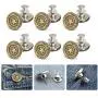 MIUYOON Button Pins for Jeans,17mm 6PCS Jean Buttons Replacement Button Pins for Pants Easy to Use and No Tools Require