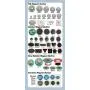 Asc365 Rectangle 1''x2-3/4'' 25x70mm Pin Badge Button Parts Suppliesmachine Badge（item#015541）