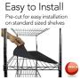Resilia Shelf Liner Set for Wire Shelving Units – 5 Pack, 14 Inches x 36 Inches, Black Diamond Pattern, Anti-Slip, Heavy Duty, Made in The USA Resilia Shelf Liner Set for Wire Shelving Units – 5 Pack, 14 Inches x 36 Inches, Black Diamond Pattern, Anti-Slip, Heavy Duty, Made in The USA
