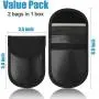 Upgraded Faraday Bag for Key Fob (2 Pack), TICONN Premium Faraday Cage Protector – Car RFID Signal Blocking, Anti-Theft Pouch, Anti-Hacking Case Blocker