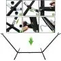 SUPER DEAL Portable 9FT Hammock Stand - 450LBS Capacity Weather Resistant Metal Frame with Carrying Case, 6 Optional Hook Positions SUPER DEAL Portable 9FT Hammock Stand - 450LBS Capacity Weather Resistant Metal Frame with Carrying Case, 6 Optional Hook Positions