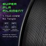 TIANSE Black PLA 3D Printer Filament for 3D Printing, 1.75mm Diameter Tolerance +/- 0.03 mm, 2.2lb Spool, 1kg
