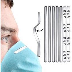 Nose Bridge Strip,100 PCS Aluminum Strips Nose Wire,Bendable Flat Wire Metal Strips for Mask Homemade DIY Making