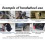 [Made in Korea]Dia.5.9'' Ultimate Hand Wheel with Pre-Cutted(3/4'' Bore) STL Core & Fixing Screw Grip Handle Included Ready to Use at Blade Angle & Tilt of Band & Table Saw Height Crank of Drill Press