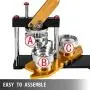 VEVOR Button Maker Machine 44mm Rotate Button Maker 1-3/4 inch Badge Punch Press Machine with 100 Pcs Button Parts and Circle Cutter(Yellow) VEVOR Button Maker Machine 44mm Rotate Button Maker 1-3/4 inch Badge Punch Press Machine with 100 Pcs Button Parts and Circle Cutter(Yellow)