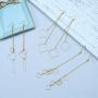 SUNNYCLUE 1 Box DIY 10 Pairs Geometric Hollow Squares Earrings Making Starter Kit Classic Drop Dangle Long Tassel Chain with Earring Hooks Jewelry Making Supplies Craft for Beginners, Instruction