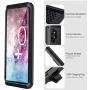 Lilycase Case for Galaxy Note 10 Plus,Armor Heavy Duty Hybrid Aluminum Metal Shockproof Military Shockproof Hard Cover for Samsung Galaxy Note 10 Plus 6.8 Inch (2019) - Black