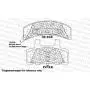 (Front Kit)(High-End) 2 Cross-Drilled Disc Brake Rotors + 4 Semi-Metallic Pads(Fits:- Ram 1500)(5lug)