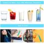 Fomuson 2 Pack Reusable Straws Metal Straw - Portable Stainless Steel Straw Telescopic Straw with Case, and are Suitable for Coffee, Juice, Smoothie, Milkshake